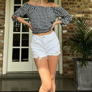 Hollister Gingham Top.